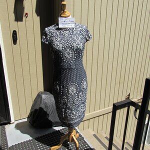 #35. NEW WOMEN'S NAVY LACE DRESS BY PHASE EIGHT  (SIZE 10US / 14UK)